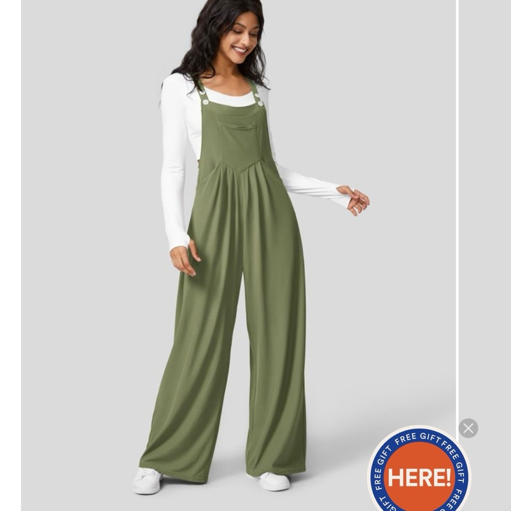 Halara Green Jumpsuit